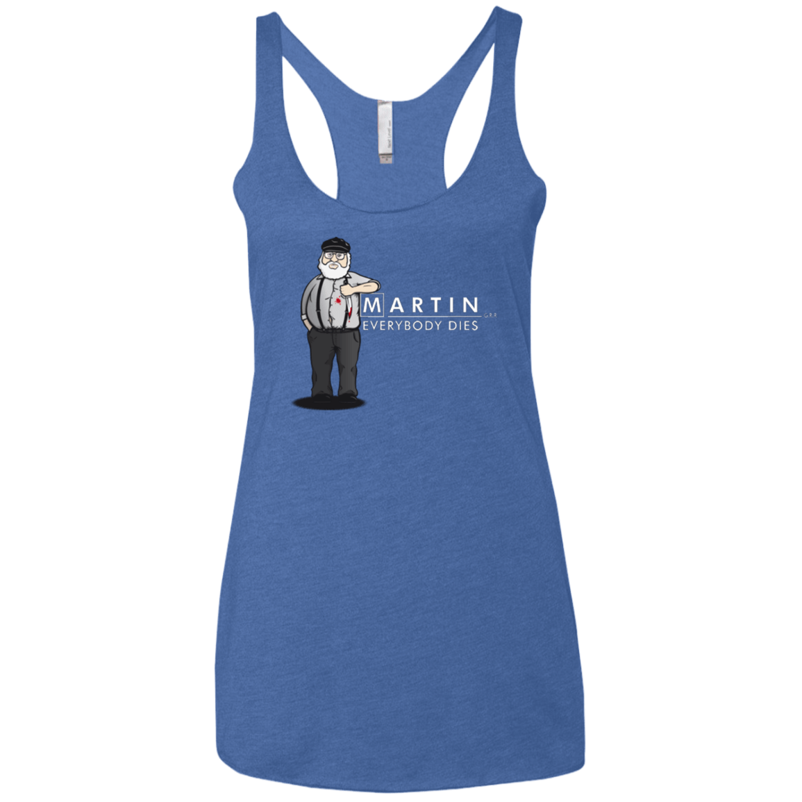 T-Shirts Vintage Royal / X-Small Everybody Dies Women's Triblend Racerback Tank