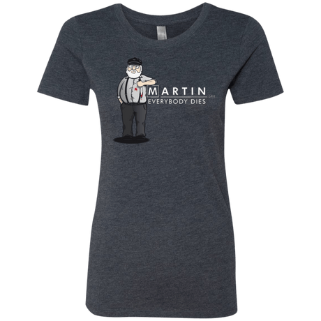 T-Shirts Vintage Navy / Small Everybody Dies Women's Triblend T-Shirt