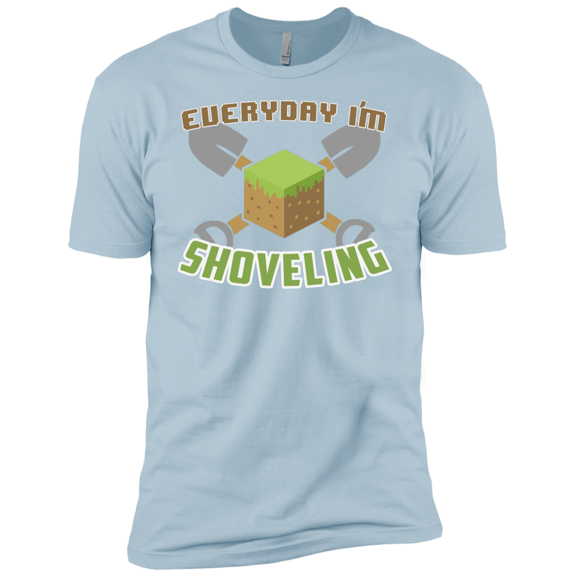 T-Shirts Light Blue / YXS Everyday Shoveling Boys Premium T-Shirt