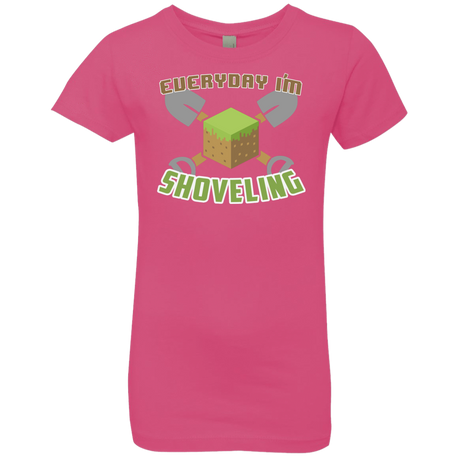 T-Shirts Hot Pink / YXS Everyday Shoveling Girls Premium T-Shirt