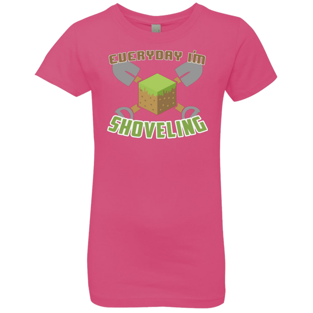 T-Shirts Hot Pink / YXS Everyday Shoveling Girls Premium T-Shirt