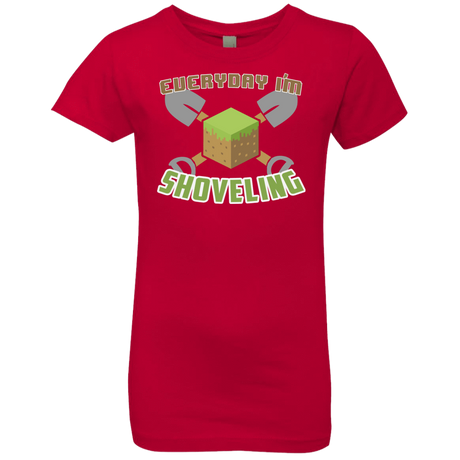 T-Shirts Red / YXS Everyday Shoveling Girls Premium T-Shirt