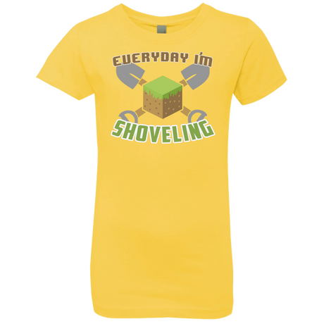 T-Shirts Vibrant Yellow / YXS Everyday Shoveling Girls Premium T-Shirt