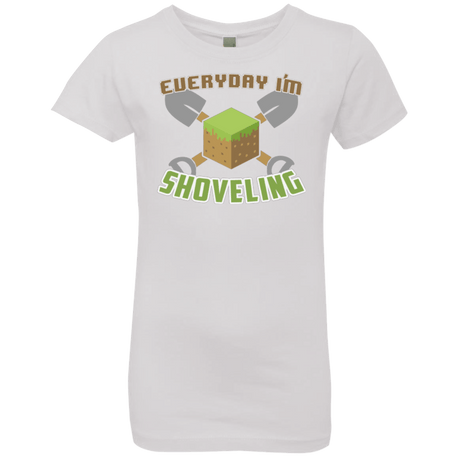 T-Shirts White / YXS Everyday Shoveling Girls Premium T-Shirt