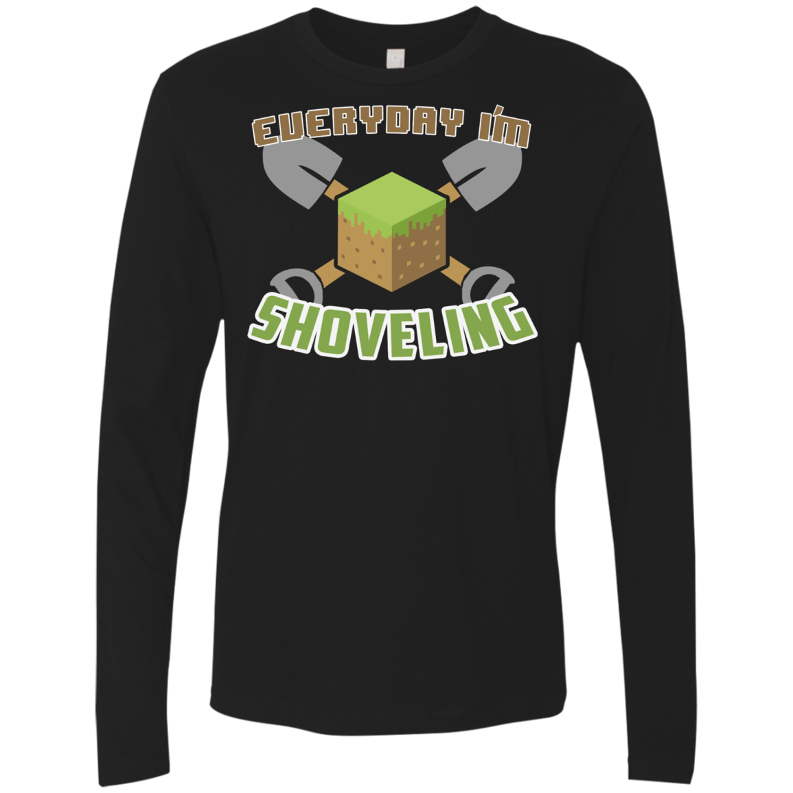 T-Shirts Black / Small Everyday Shoveling Men's Premium Long Sleeve