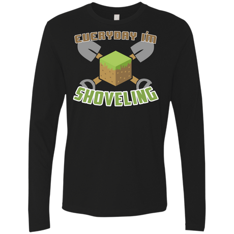 T-Shirts Black / Small Everyday Shoveling Men's Premium Long Sleeve