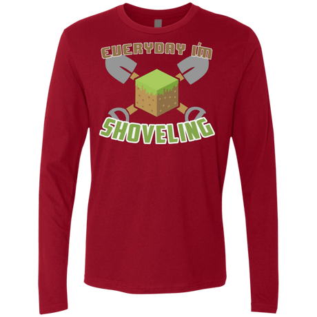 T-Shirts Cardinal / Small Everyday Shoveling Men's Premium Long Sleeve