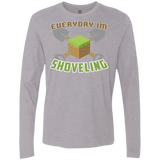T-Shirts Heather Grey / Small Everyday Shoveling Men's Premium Long Sleeve