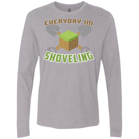 T-Shirts Heather Grey / Small Everyday Shoveling Men's Premium Long Sleeve