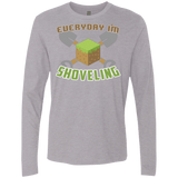 T-Shirts Heather Grey / Small Everyday Shoveling Men's Premium Long Sleeve