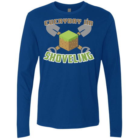 T-Shirts Royal / Small Everyday Shoveling Men's Premium Long Sleeve
