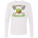 T-Shirts White / Small Everyday Shoveling Men's Premium Long Sleeve