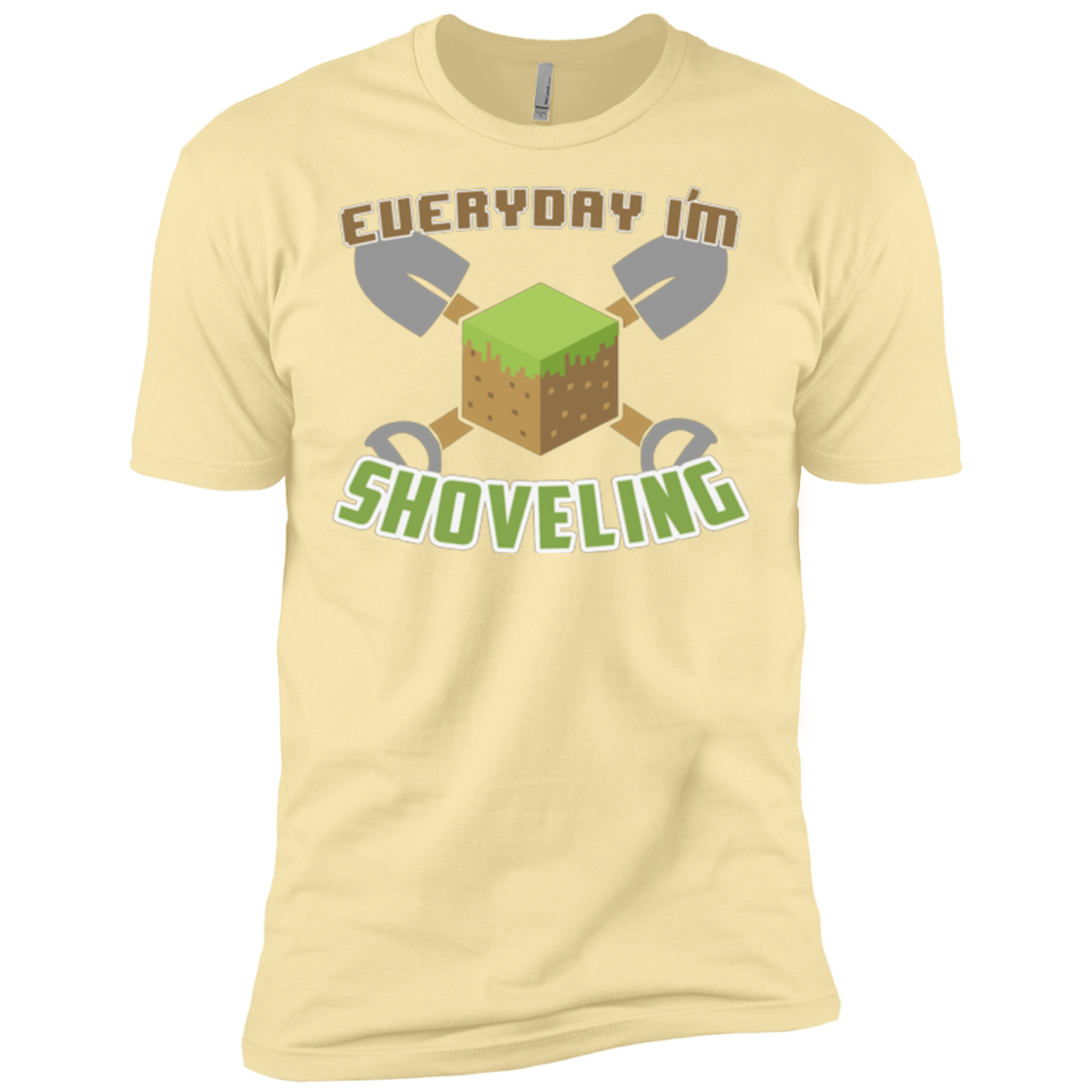 T-Shirts Banana Cream / X-Small Everyday Shoveling Men's Premium T-Shirt