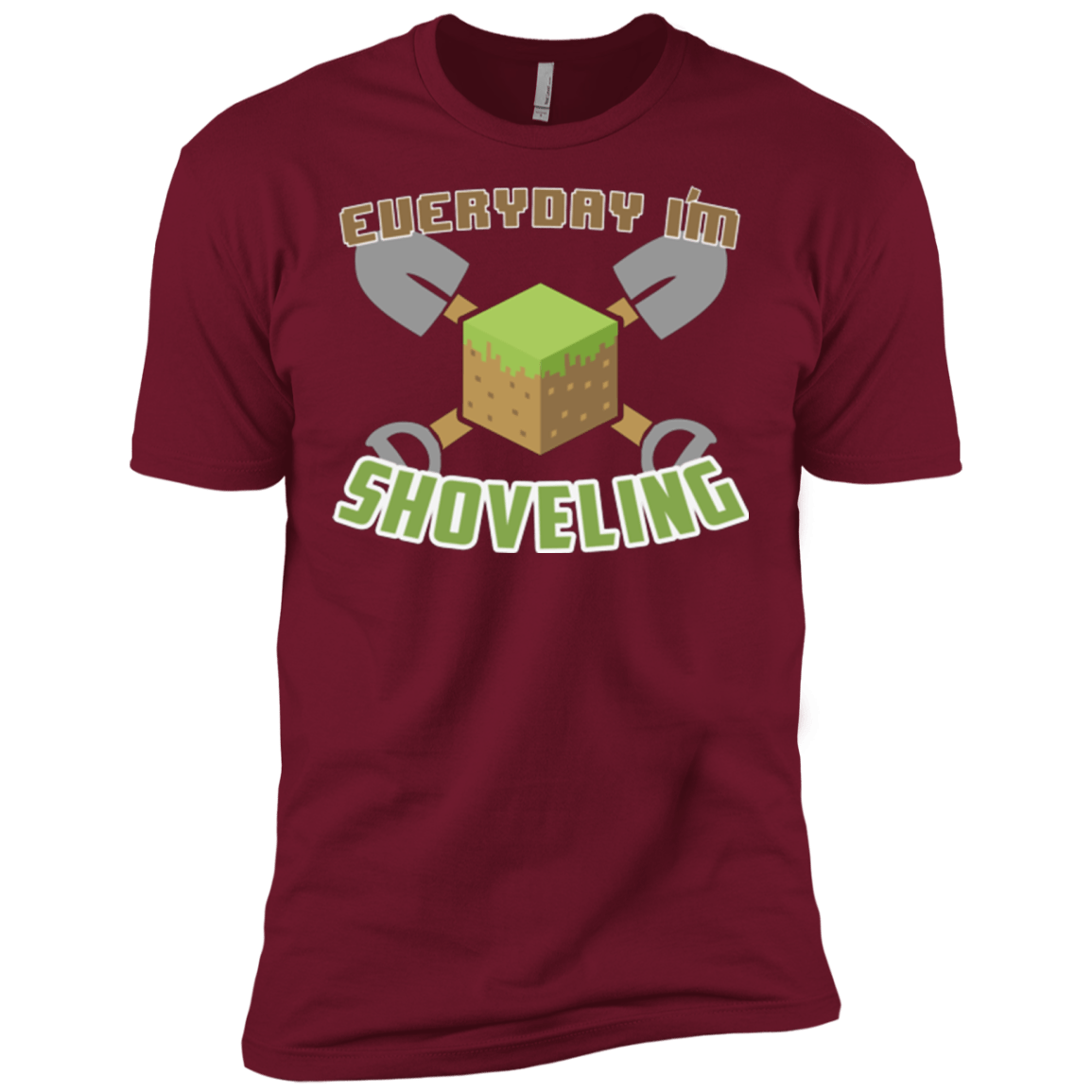 T-Shirts Cardinal / X-Small Everyday Shoveling Men's Premium T-Shirt