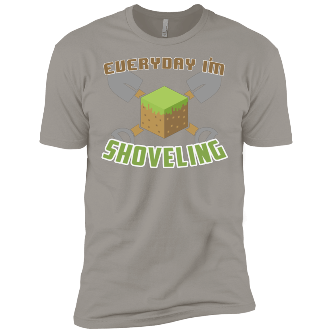 T-Shirts Light Grey / X-Small Everyday Shoveling Men's Premium T-Shirt