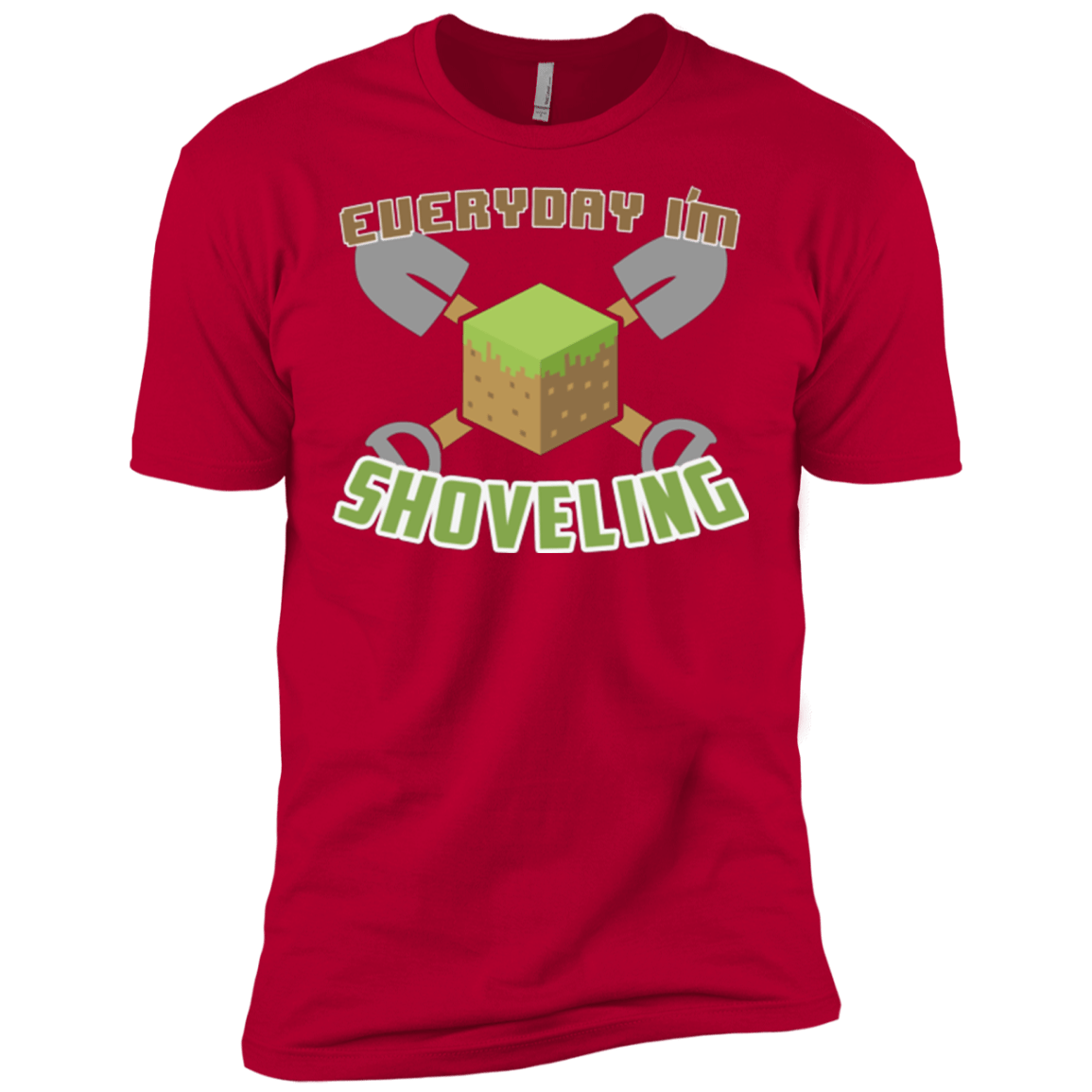 T-Shirts Red / X-Small Everyday Shoveling Men's Premium T-Shirt