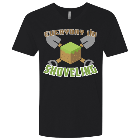 T-Shirts Black / X-Small Everyday Shoveling Men's Premium V-Neck