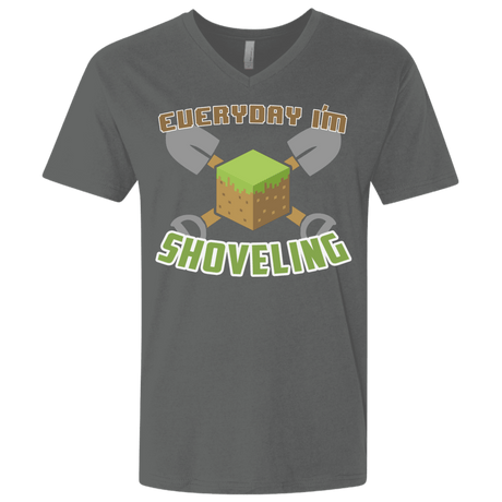 T-Shirts Heavy Metal / X-Small Everyday Shoveling Men's Premium V-Neck
