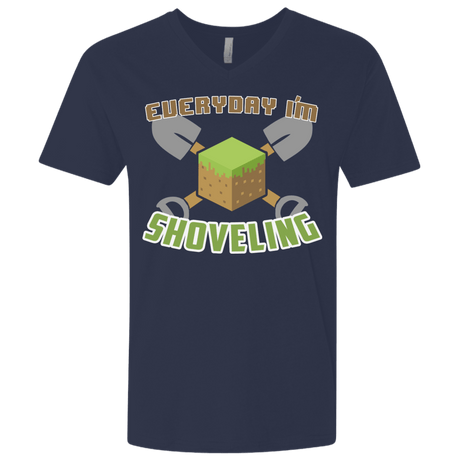 T-Shirts Midnight Navy / X-Small Everyday Shoveling Men's Premium V-Neck