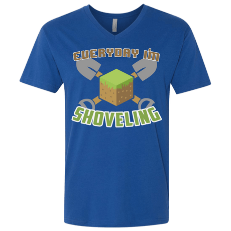 T-Shirts Royal / X-Small Everyday Shoveling Men's Premium V-Neck