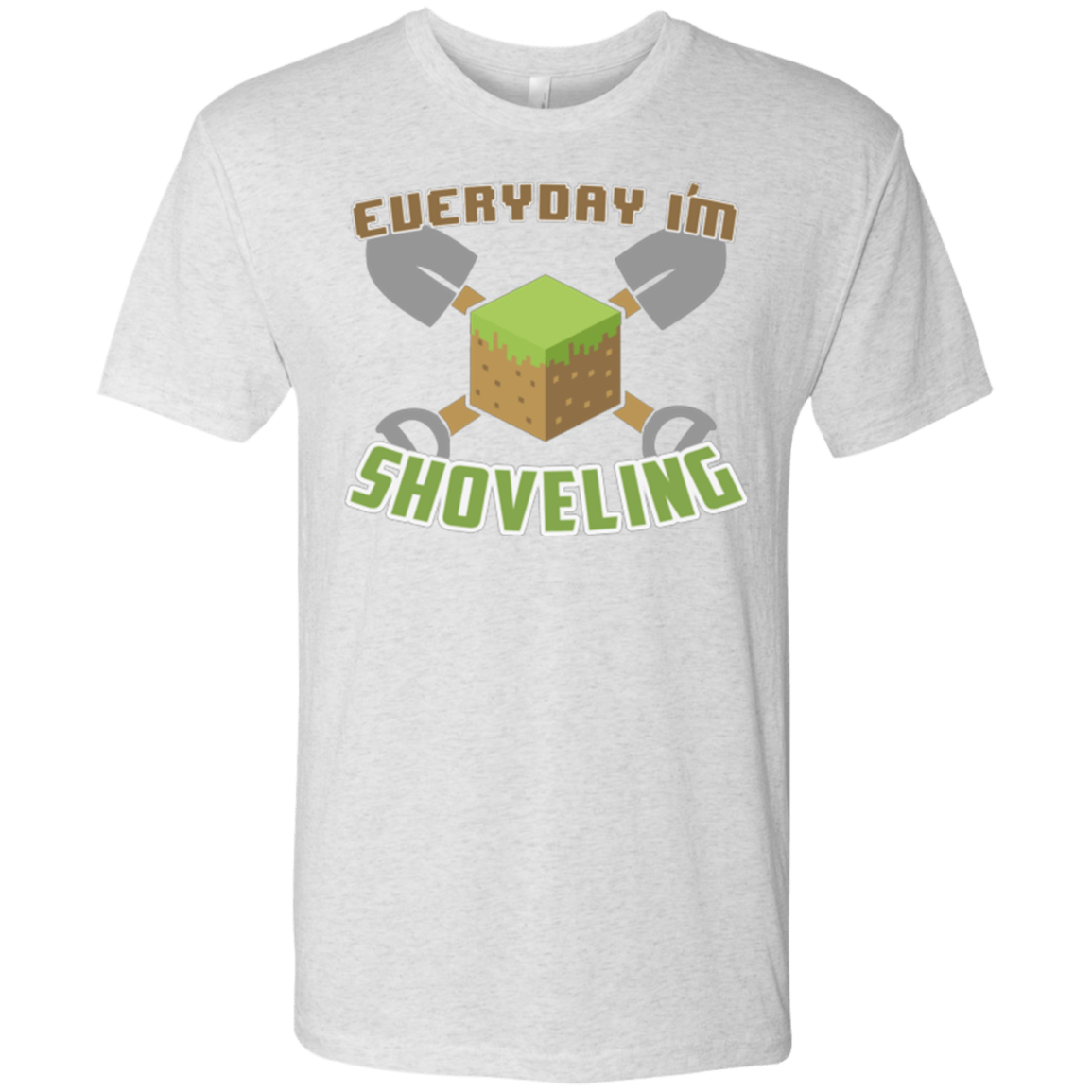 T-Shirts Heather White / Small Everyday Shoveling Men's Triblend T-Shirt