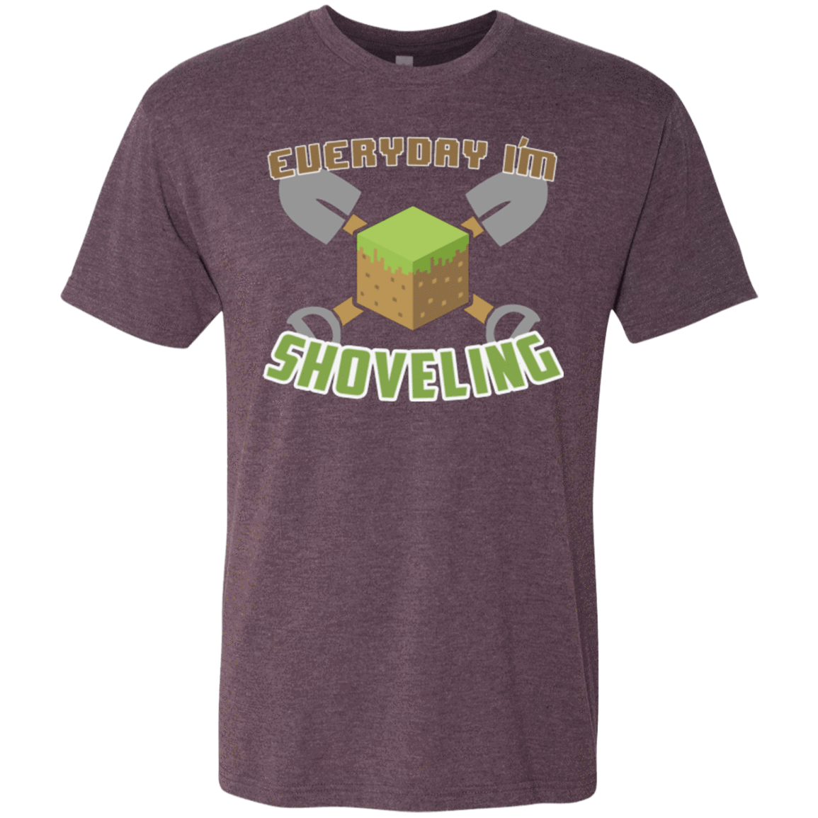 T-Shirts Vintage Purple / Small Everyday Shoveling Men's Triblend T-Shirt