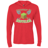 T-Shirts Vintage Red / X-Small Everyday Shoveling Triblend Long Sleeve Hoodie Tee