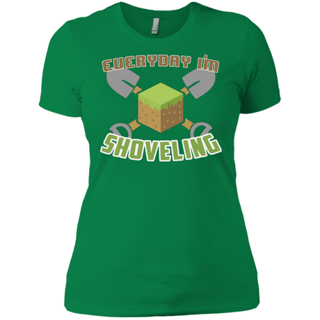 T-Shirts Kelly Green / X-Small Everyday Shoveling Women's Premium T-Shirt