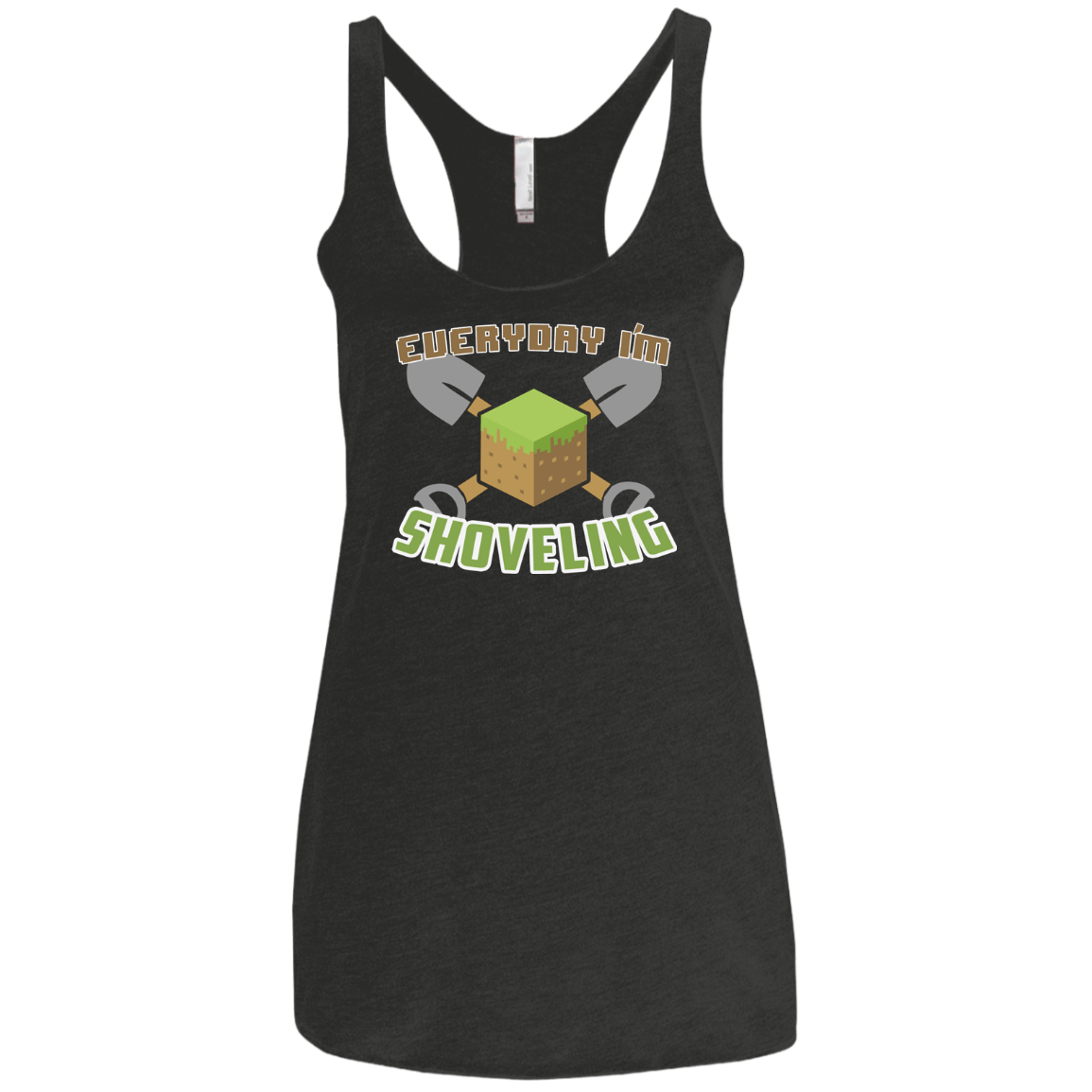T-Shirts Vintage Black / X-Small Everyday Shoveling Women's Triblend Racerback Tank