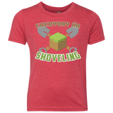 T-Shirts Vintage Red / YXS Everyday Shoveling Youth Triblend T-Shirt