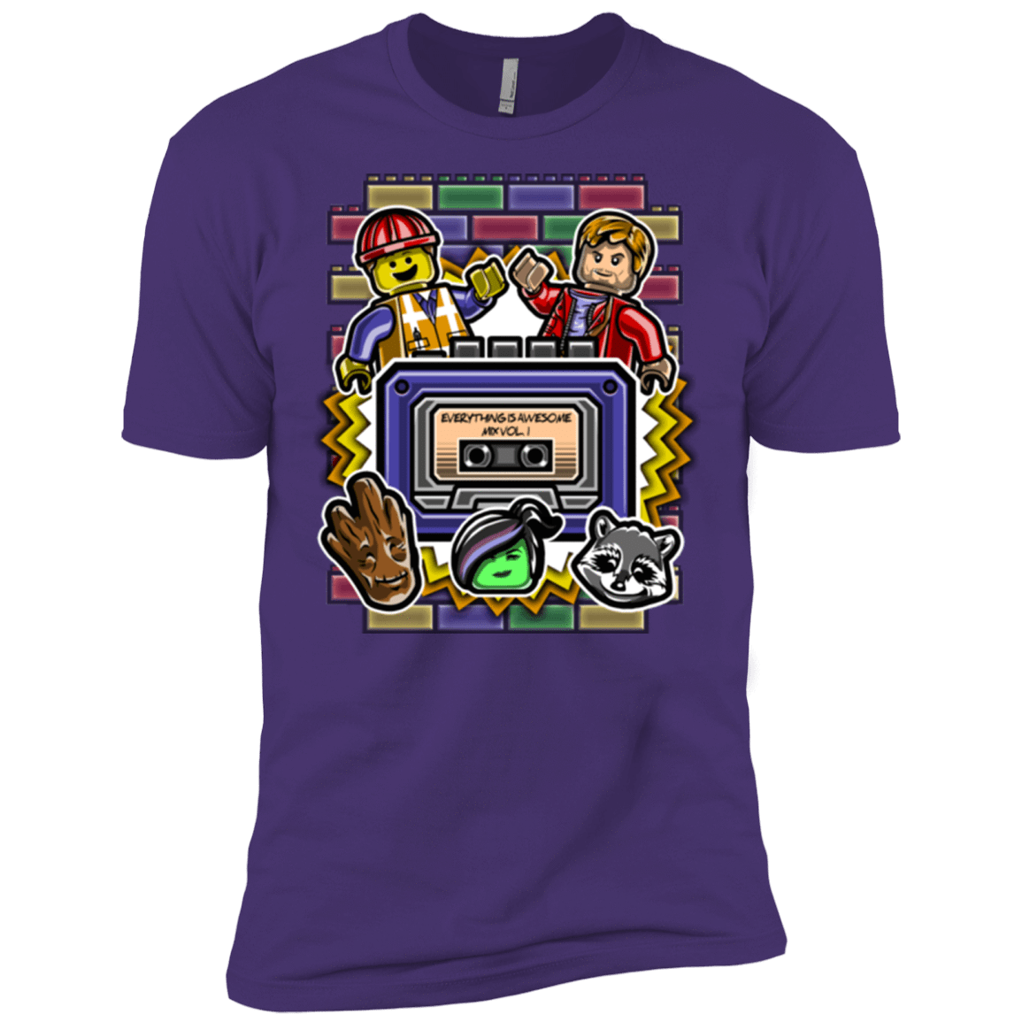 T-Shirts Purple / X-Small Everything is awesome mix Men's Premium T-Shirt