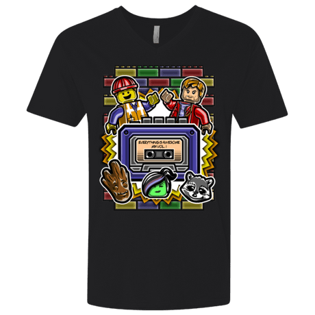 T-Shirts Black / X-Small Everything is awesome mix Men's Premium V-Neck