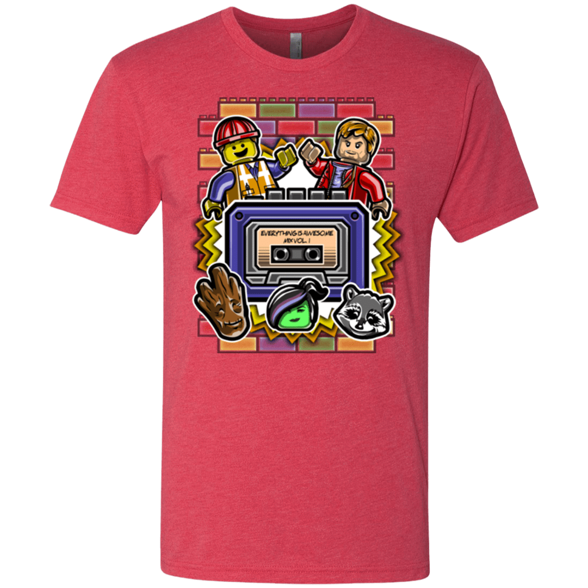 T-Shirts Vintage Red / Small Everything is awesome mix Men's Triblend T-Shirt