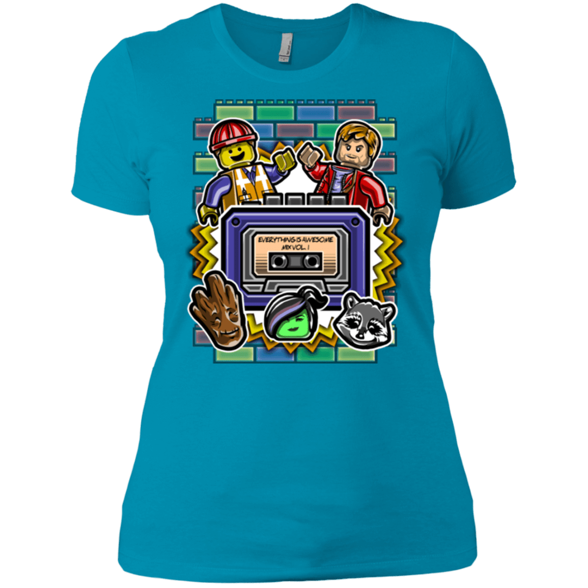 T-Shirts Turquoise / X-Small Everything is awesome mix Women's Premium T-Shirt
