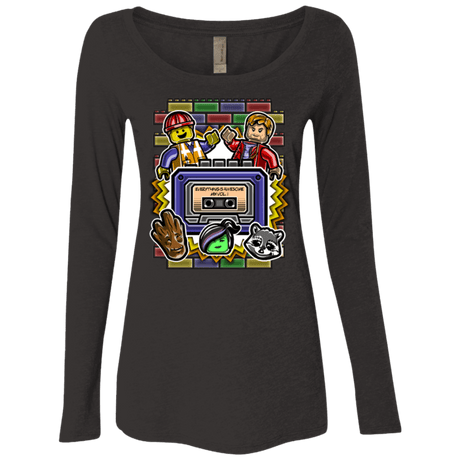 T-Shirts Vintage Black / Small Everything is awesome mix Women's Triblend Long Sleeve Shirt