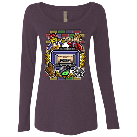 T-Shirts Vintage Purple / Small Everything is awesome mix Women's Triblend Long Sleeve Shirt