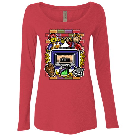 T-Shirts Vintage Red / Small Everything is awesome mix Women's Triblend Long Sleeve Shirt