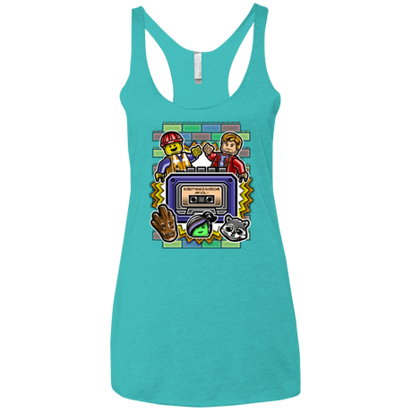 T-Shirts Tahiti Blue / X-Small Everything is awesome mix Women's Triblend Racerback Tank