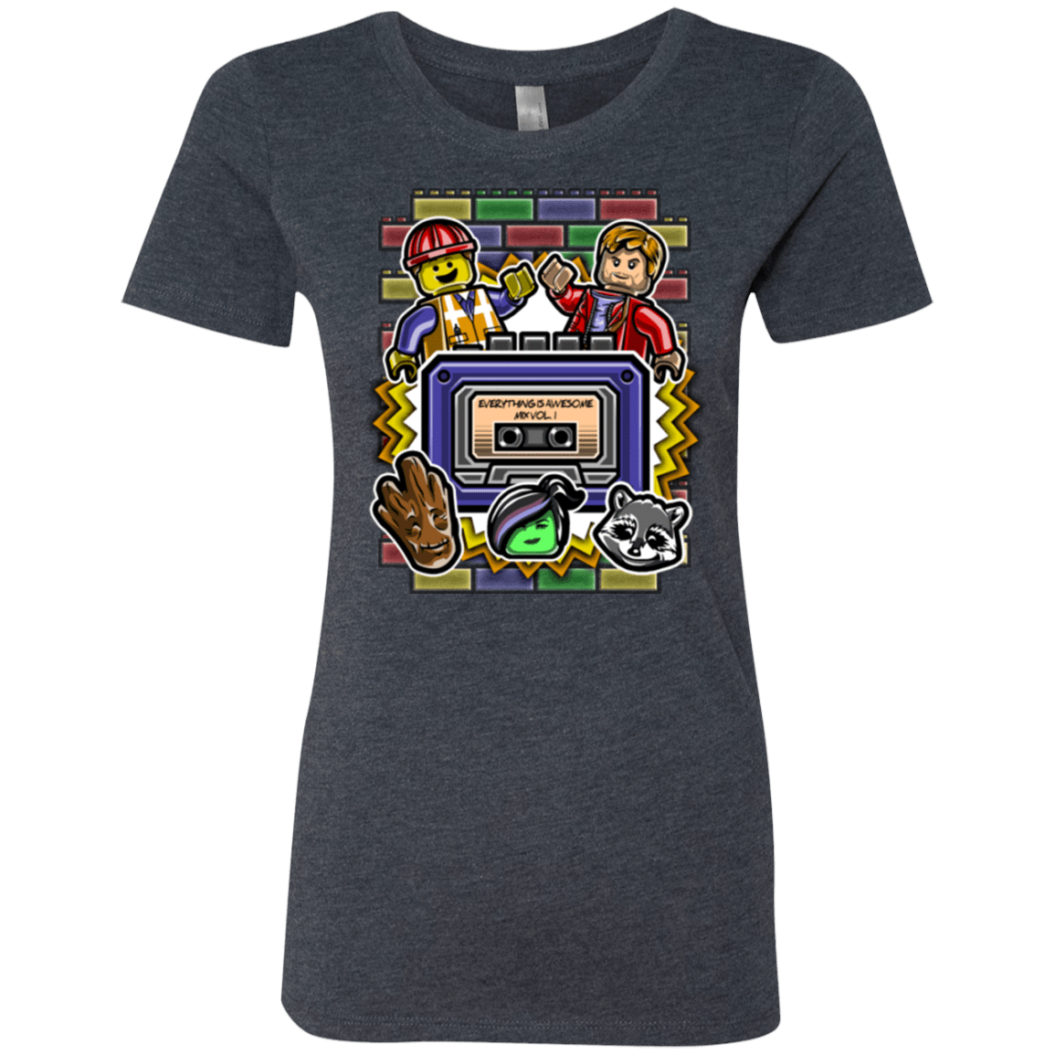 T-Shirts Vintage Navy / Small Everything is awesome mix Women's Triblend T-Shirt