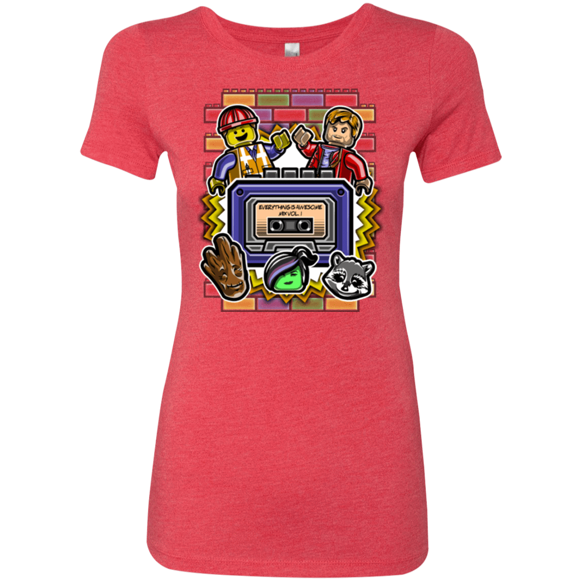 T-Shirts Vintage Red / Small Everything is awesome mix Women's Triblend T-Shirt