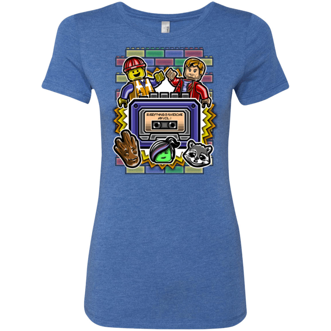 T-Shirts Vintage Royal / Small Everything is awesome mix Women's Triblend T-Shirt