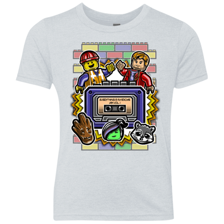 T-Shirts Heather White / YXS Everything is awesome mix Youth Triblend T-Shirt
