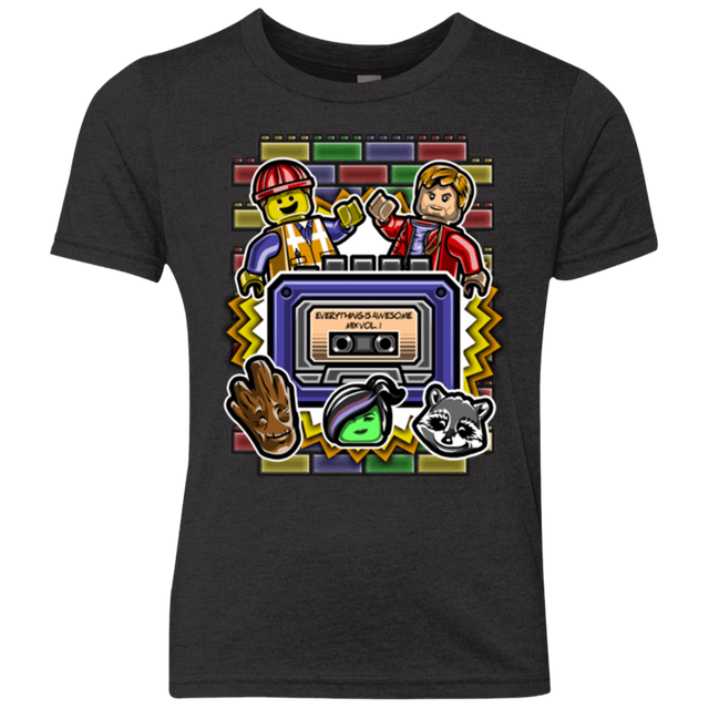T-Shirts Vintage Black / YXS Everything is awesome mix Youth Triblend T-Shirt