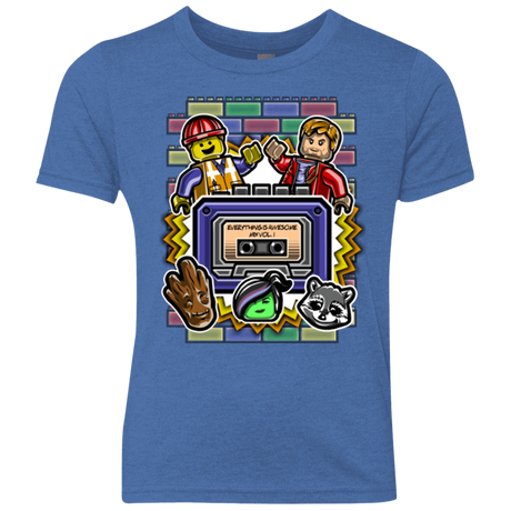 T-Shirts Vintage Royal / YXS Everything is awesome mix Youth Triblend T-Shirt