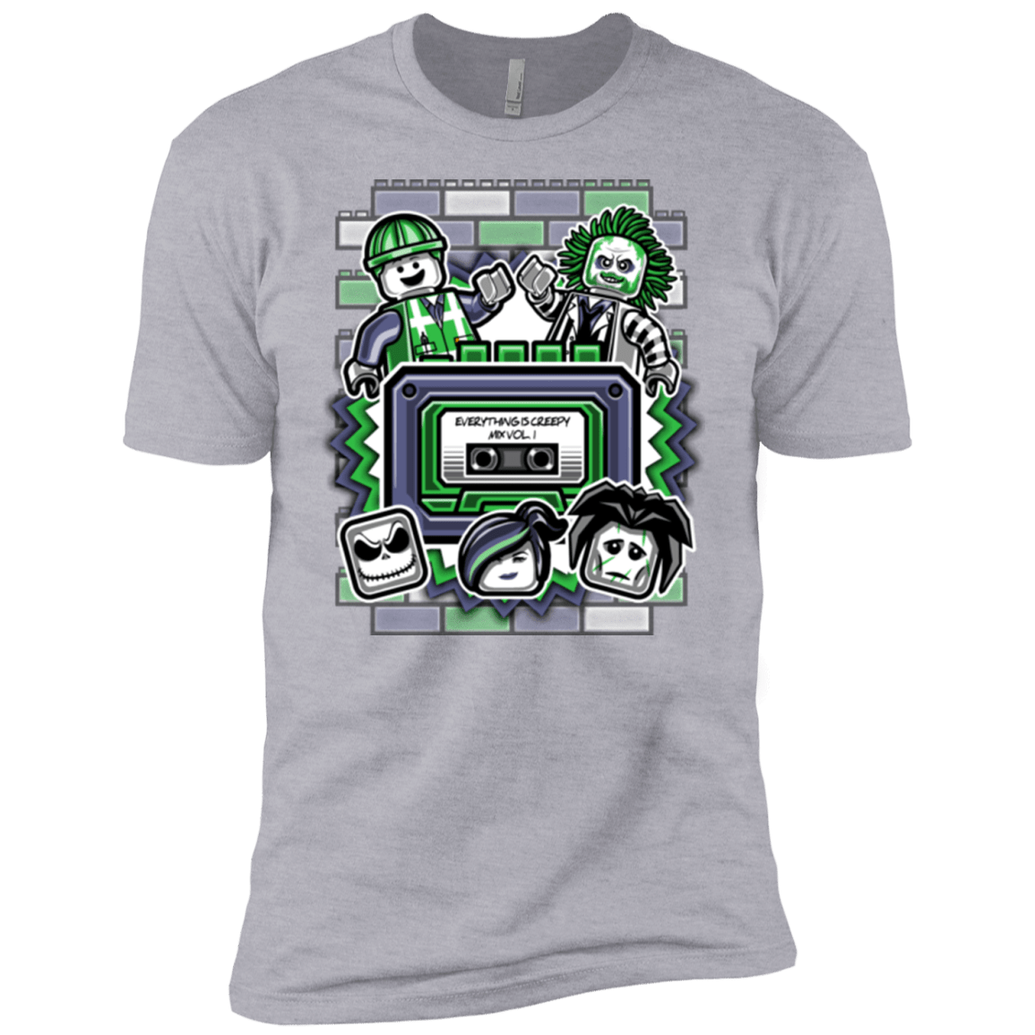 T-Shirts Heather Grey / YXS Everything Is Creepy Mix Boys Premium T-Shirt