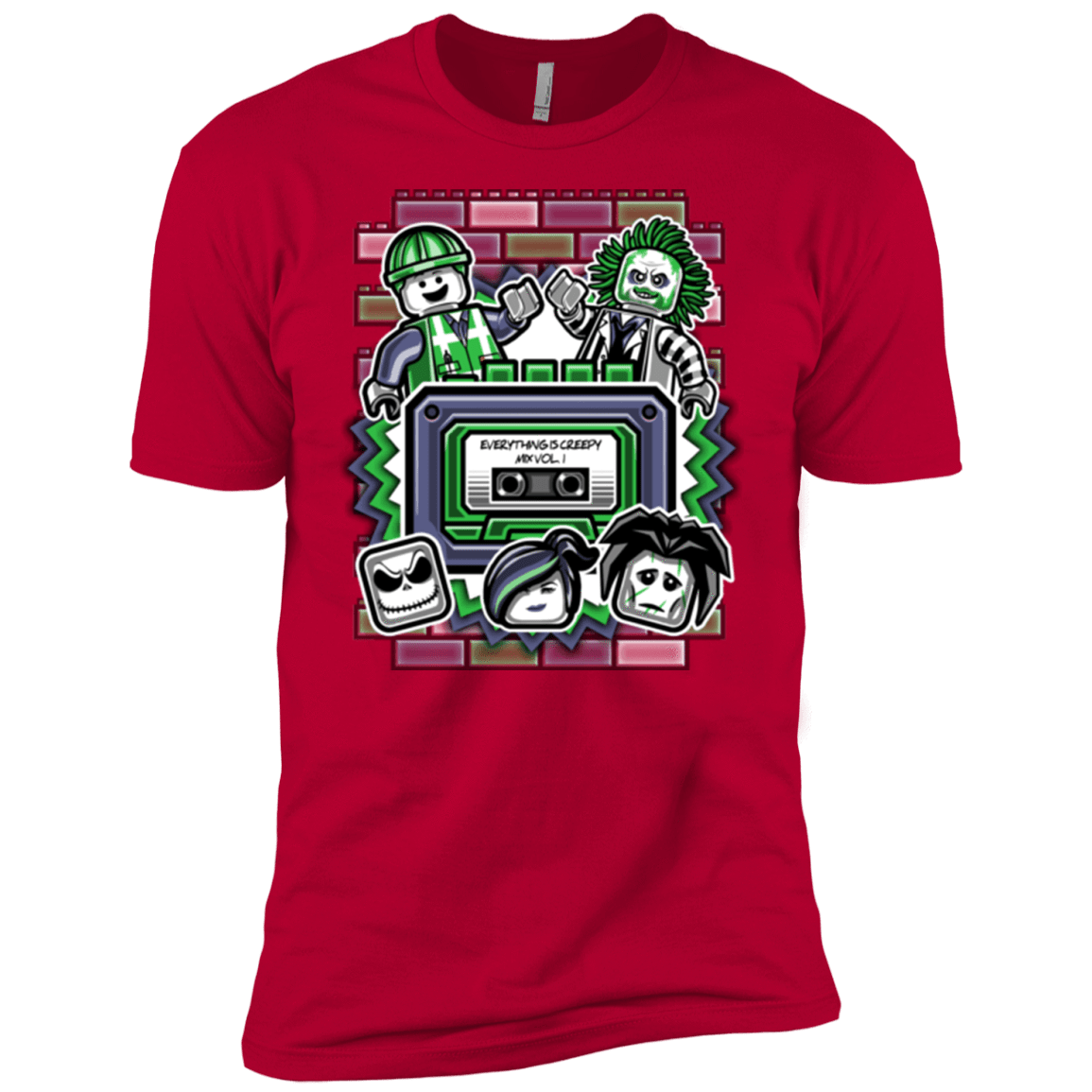 T-Shirts Red / YXS Everything Is Creepy Mix Boys Premium T-Shirt