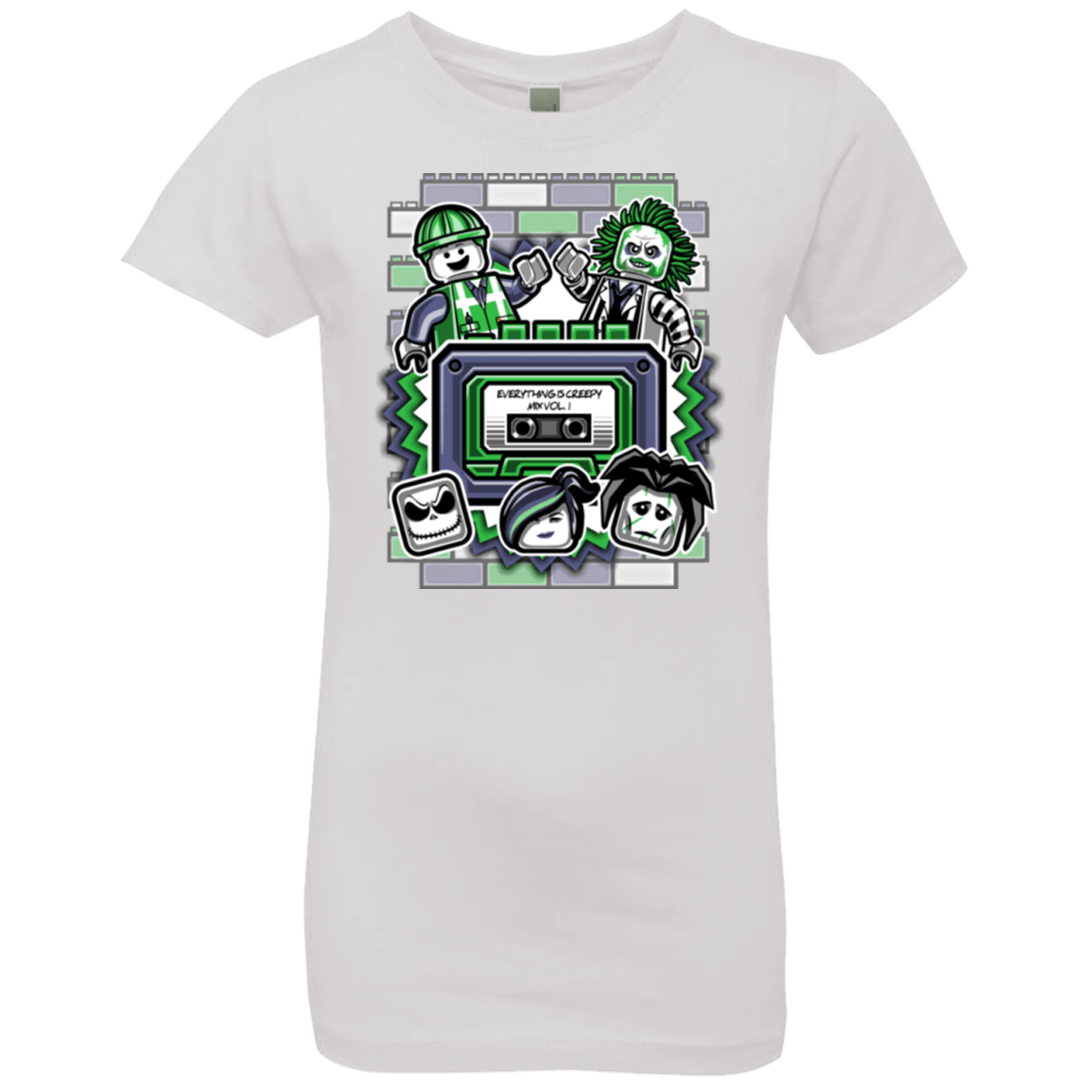 T-Shirts White / YXS Everything Is Creepy Mix Girls Premium T-Shirt