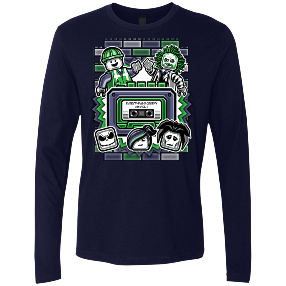 T-Shirts Midnight Navy / Small Everything Is Creepy Mix Men's Premium Long Sleeve