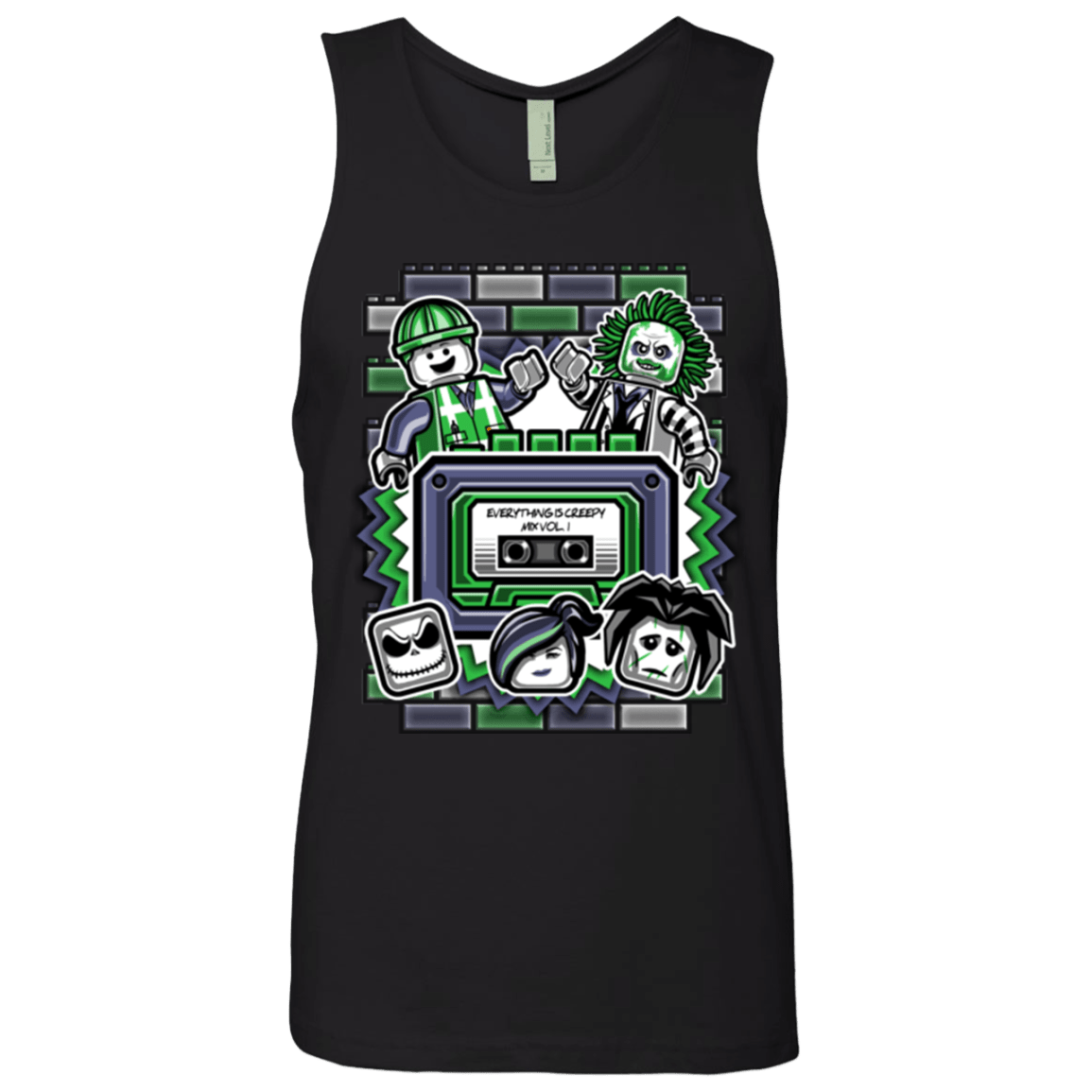 T-Shirts Black / Small Everything Is Creepy Mix Men's Premium Tank Top