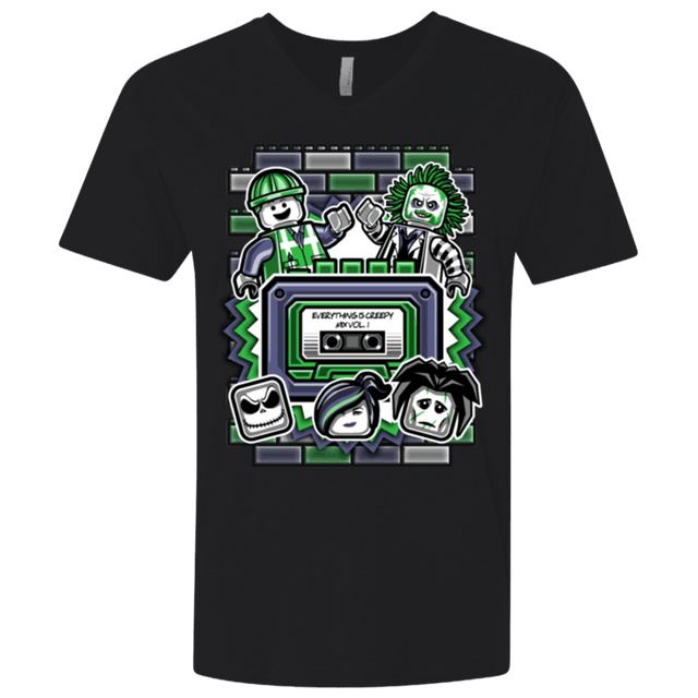 T-Shirts Black / X-Small Everything Is Creepy Mix Men's Premium V-Neck